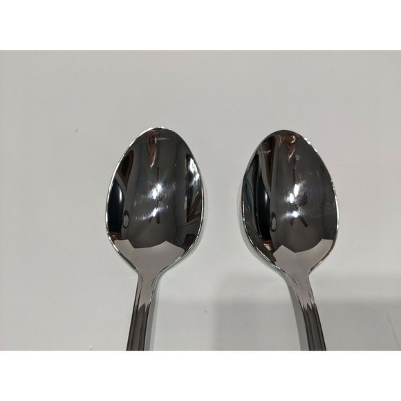Reed & Barton BROOKSHIRE 2 Solid Serving Spoon Stainless Flatware 8 3/4" - Picture 3 of 8